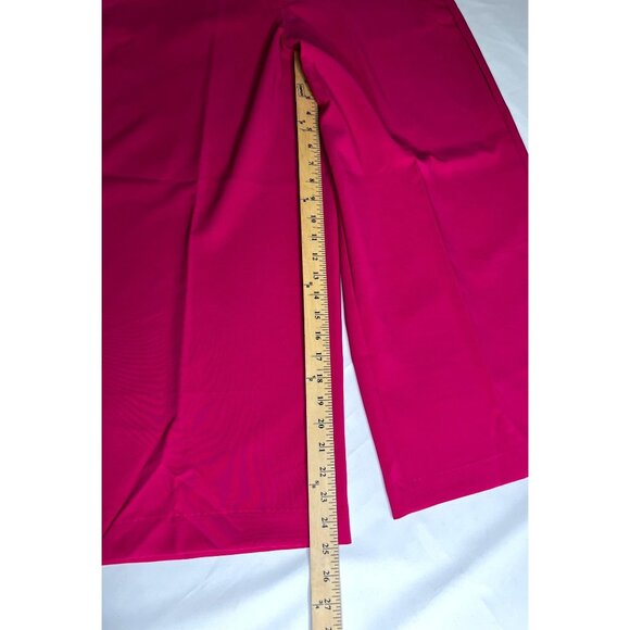 Meg & Margot Colette Cropped Wide-Leg Pink Dress Pants Large - Picture 12 of 16